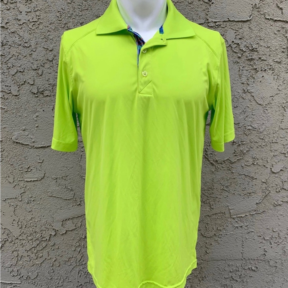 St. Andrews of Scotland Lime Green Golf Polo Small